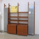 BA0421-Parete Libreria ciliegio