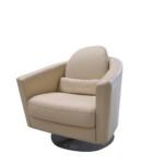 BA1043-Poltrona girevole Vera Pelle